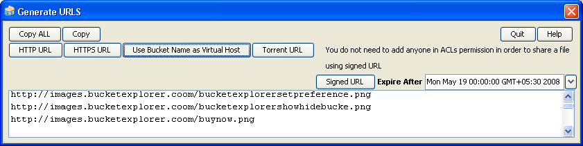 generate public image url