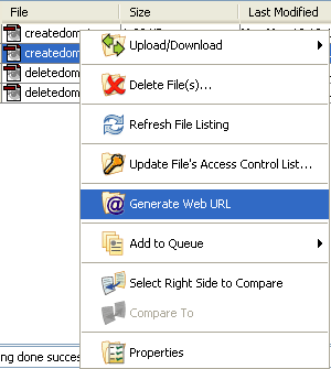 get public url option
