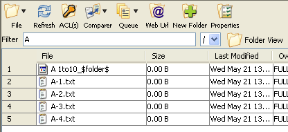 list all filtered object