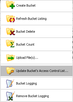 bucket shortcut option bucket shortcut option