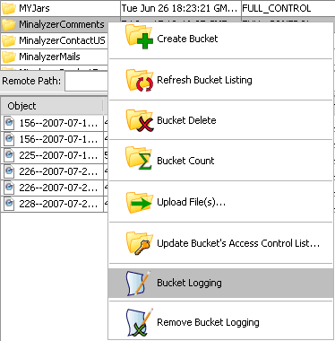 s3 bucket logging option
