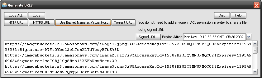 Get Public Signed URL