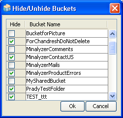 check to hide s3 bucket