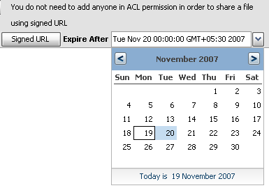 Get Public Signed URL time